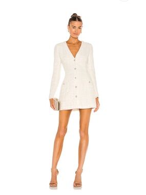 Sau Lee Audrey Dress in Ivory Size 6 NWT